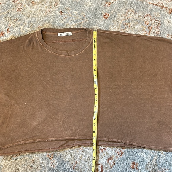 Free People cropped oversized shirt (M) - Picture 8 of 9